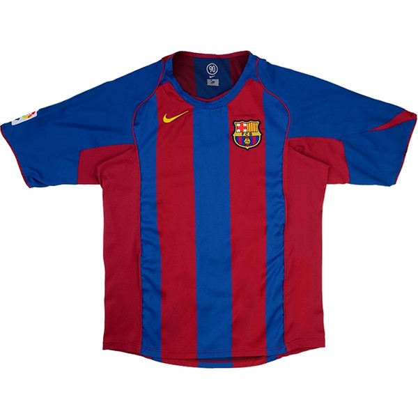 Tailandia Camiseta Barcelona 1ª Retro 2004 2005 Azul Rojo